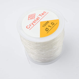 Filo Silicone Elastico Trasparente 1,0mm - Bobina 100 mt