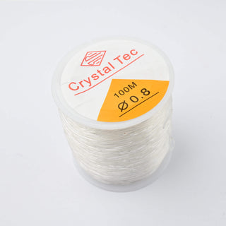 Filo Silicone Elastico Trasparente 0,8mm - Bobina 100 mt