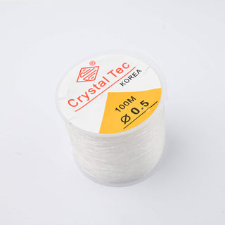 Filo Silicone Elastico Trasparente 0,5mm - Bobina 100 mt