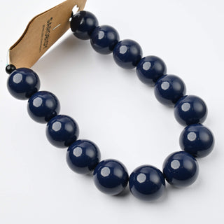 Perle in Resina Tonde 17mm Blu Notte - Filo da 25 cm | Sarobidy