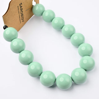 Perle in Resina Tonde 17mm Tiffany - Filo da 25 cm | Sarobidy