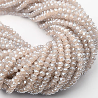 Cristalli Rondella Lilla Spento 4mm - Filo da 40 cm | Sarobidy