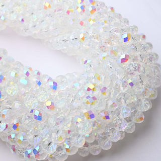 Cristalli Rondella Crystal Aurora Boreale Doppia 8mm - Filo da 40 cm | Sarobidy