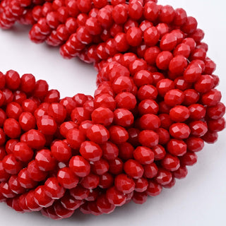 Cristalli Rondella Rosso 8mm - Filo da 40 cm | Sarobidy