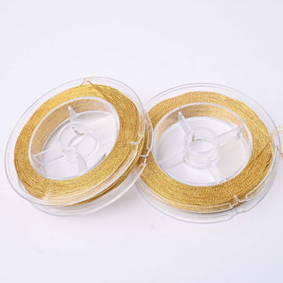 Filo per Uncinetto Lurex Oro Lunghezza 45m spessore 0.6mm