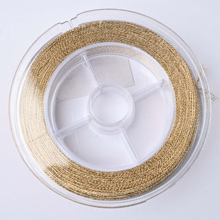 Filo per Uncinetto Lurex Bronzo Glossy Lunghezza 45m spessore 0.6mm