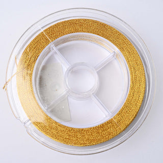 Filo per Uncinetto Lurex Giallo Oro Lunghezza 45m spessore 0.6mm