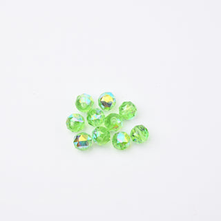 Cristalli Tondo Verde Lime Aurora Boreale 6mm - 10 pz | Sarobidy
