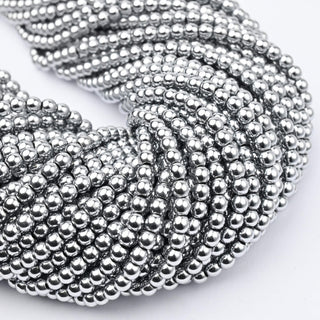 Ematite Argento Tondo 4mm