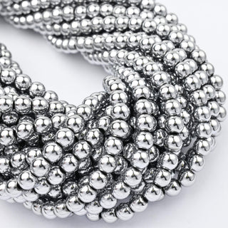 Ematite Argento Tondo 6mm