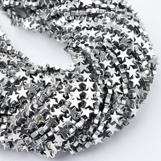 Ematite Argento Stella 6mm