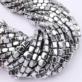 Ematite Argento Tubo 6x4mm