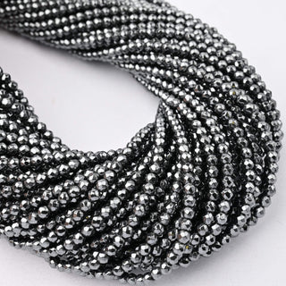 Ematite Naturale Tondo Sfaccettato 3mm