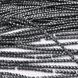 Ematite Naturale Tondo Sfaccettato 3mm