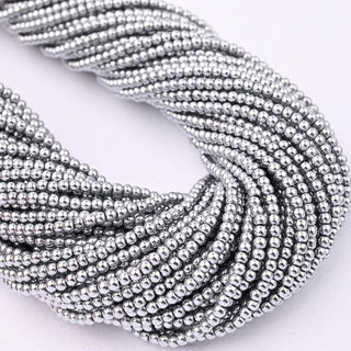 Ematite Argento Tondo 2mm