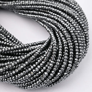 Ematite Naturale Heishi Sfaccettato 3x2mm