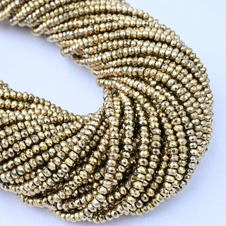 Ematite Oro Heishi Sfaccettato 3x2mm