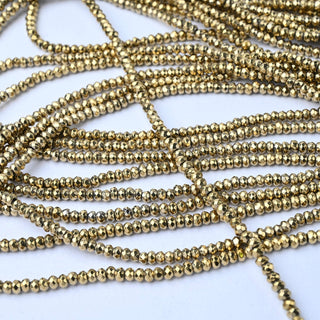 Ematite Oro Heishi Sfaccettato 3x2mm