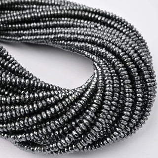 Ematite Naturale Heishi Sfaccettato 4x2mm
