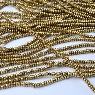 Ematite Oro Heishi Sfaccettato 4x2mm