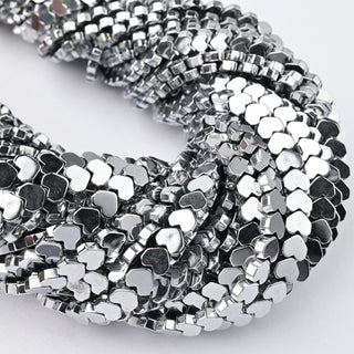 Ematite Argento Cuore 6mm
