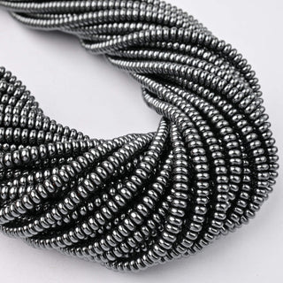 Ematite Naturale Rondella 4x2mm
