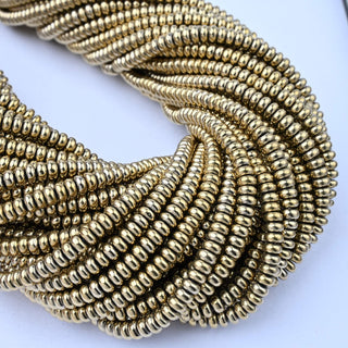 Ematite Oro Rondella 4x2mm
