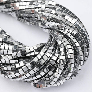 Ematite Argento Cubo 3mm