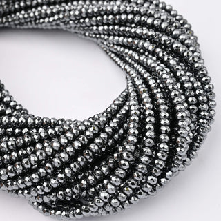 Ematite Naturale Heishi Sfaccettato 4x3mm