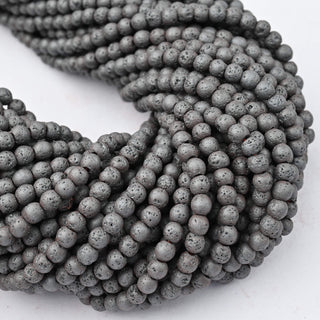 Ematite Efffetto Grezzo Tondo 4mm