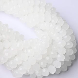 Cristalli Rondella Bianco Opal 8mm - 10 Fili