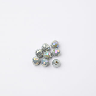 Cristalli Goccia Grigio Aurora Boreale 6mm - 8 pz | Sarobidy