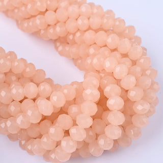Cristalli Rondella Rosa Opal 8mm - 10 Fili