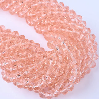 Cristalli Rondella Rosa Trasparente 8mm - 10 Fili
