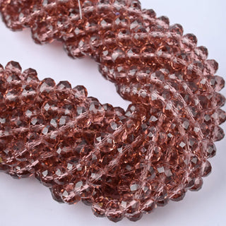 Cristalli Rondella Vinaccia Trasparente 8mm