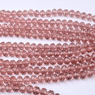 Cristalli Rondella Vinaccia Trasparente 8mm