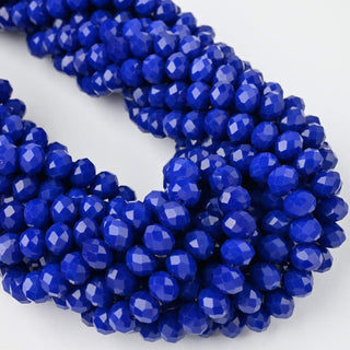 Cristalli Rondella Blu 8mm - 10 Fili