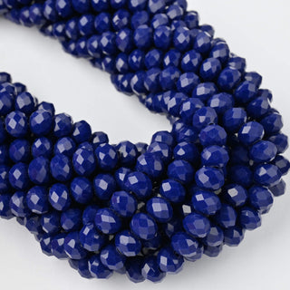 Cristalli Rondella Blu Scuro 8mm - 10 Fili