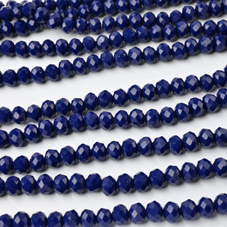 Cristalli Rondella Blu Scuro 8mm - 10 Fili