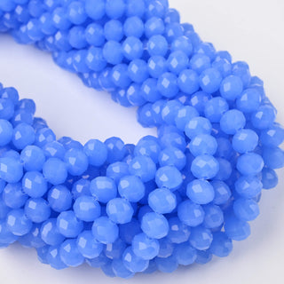 Cristalli Rondella Blu Opal 8mm - 10 Fili