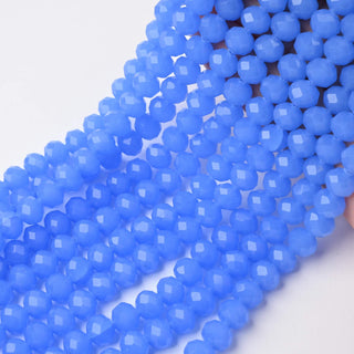 Cristalli Rondella Blu Opal 8mm - 10 Fili
