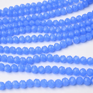 Cristalli Rondella Blu Opal 8mm - 10 Fili