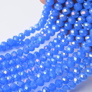 Cristalli Rondella Blu Opal AB 8mm - 10 Fili