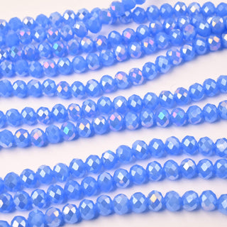 Cristalli Rondella Blu Opal AB 8mm - 10 Fili