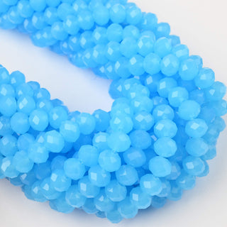 Cristalli Rondella Azzurro Opal 8mm - 10 Fili