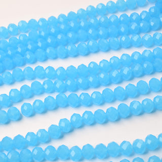 Cristalli Rondella Azzurro Opal 8mm - 10 Fili