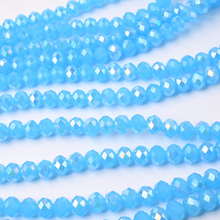 Cristalli Rondella Azzurro Opal AB 8mm - 10 Fili