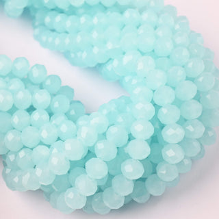 Cristalli Rondella Verde Acqua Opal 8mm - 10 Fili