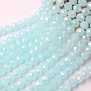 Cristalli Rondella Verde Acqua Opal AB 8mm - 10 Fili