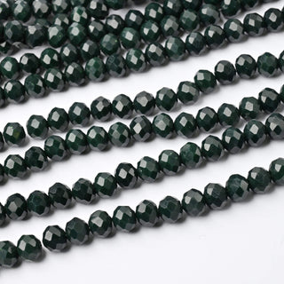 Cristalli Rondella Verde Foresta 8mm - 10 Fili